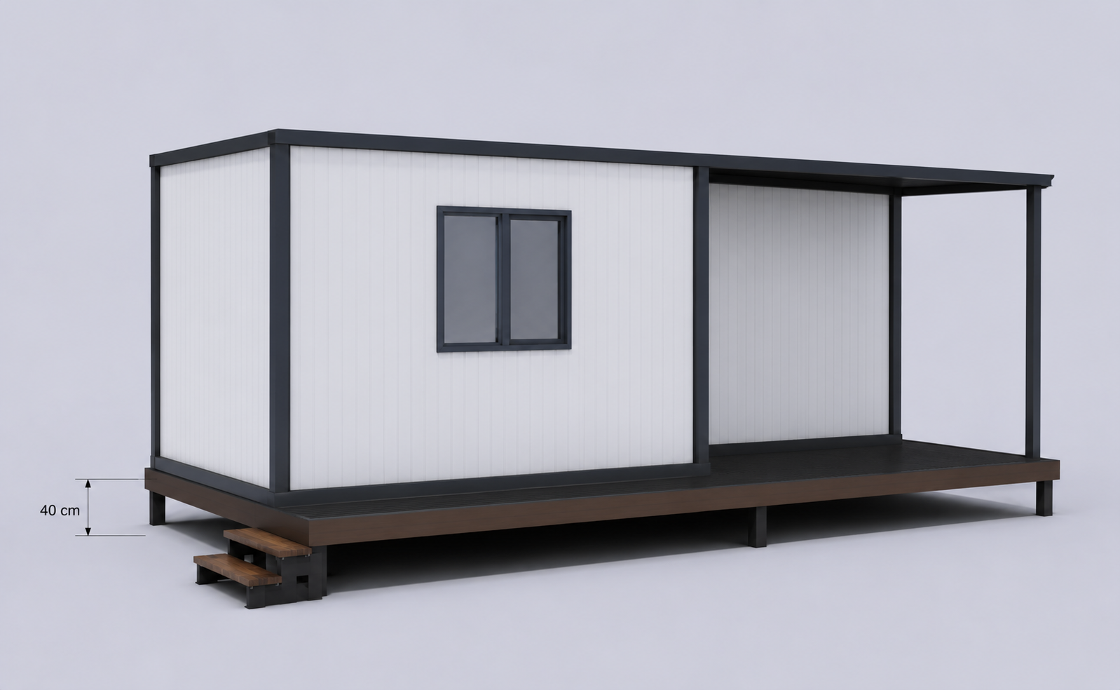 600×700 Platformlu Verandalı Konteyner